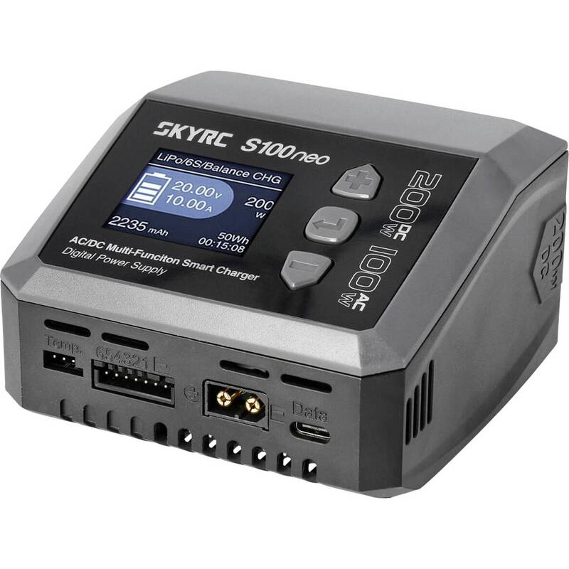 SkyRC Ladegerät Ladestation Akkuladegerät S100 Neo LiPo Netzteil Modellbau 6s - 6930460008367