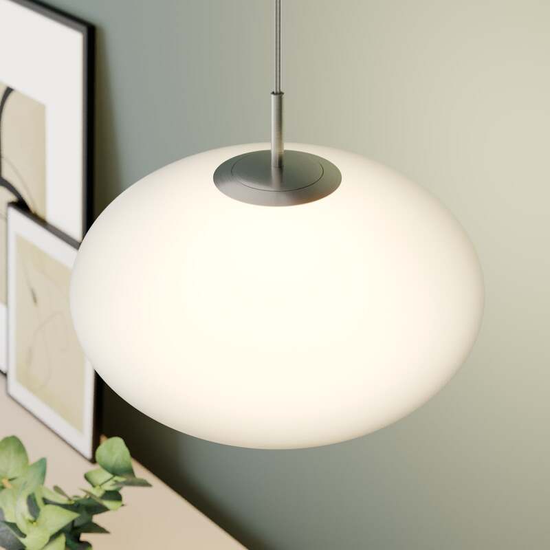 Lindby Hängeleuchte Sonika LED Pendelleuchte Lampe dimmbar nickel Ø40cm 24cm - 4251096581737