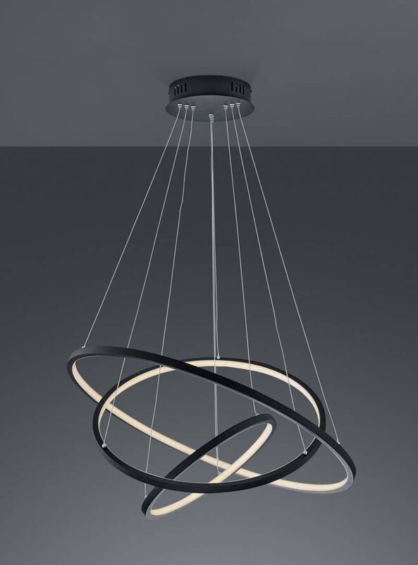 Trio Lighting Pendelleuchte Hängelampe LED WiZ smart anthrazit Aaron dimmbar - 4017807473308