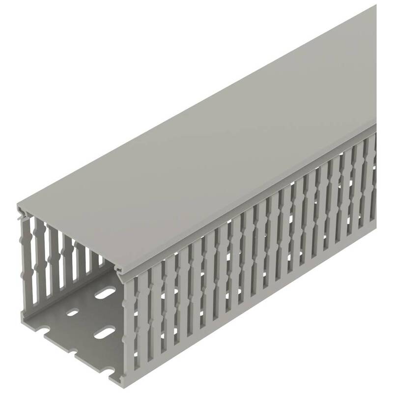 OBO Bettermann 6132516 Verdrahtungskanal Oberteil Kabelkanal 200x8x8 cm 12 Stück - 4012196718771
