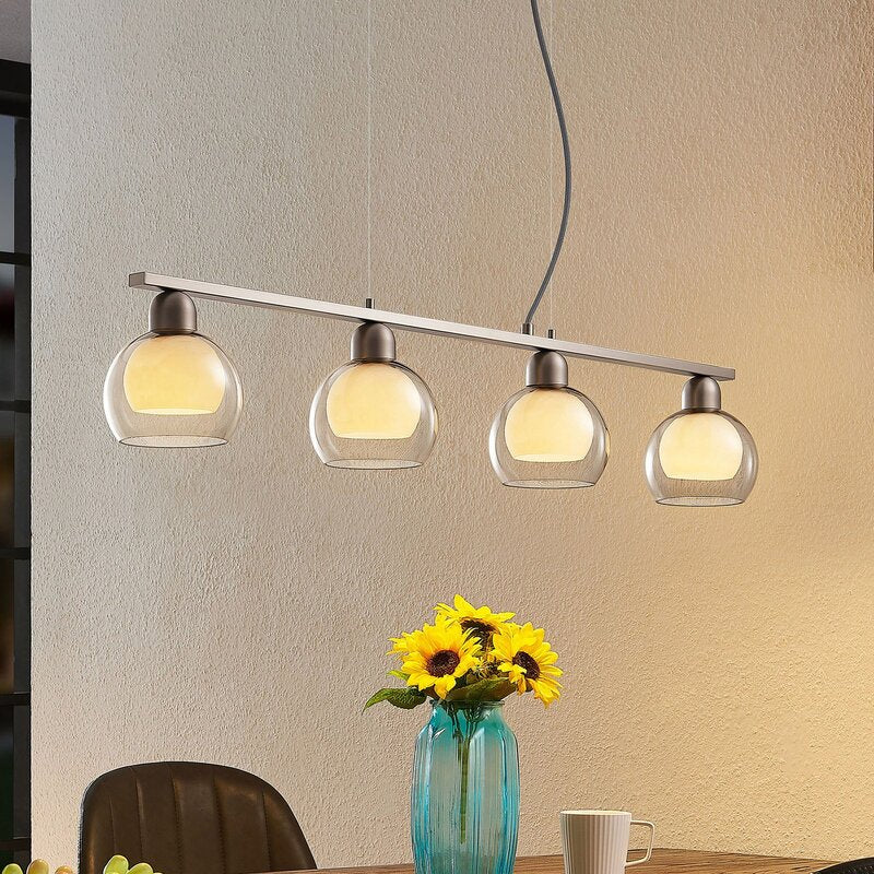 Lucande Kaiya Hängeleuchte Leuchte Lampe Hängelampe Glas vierflammig - 4251911738179