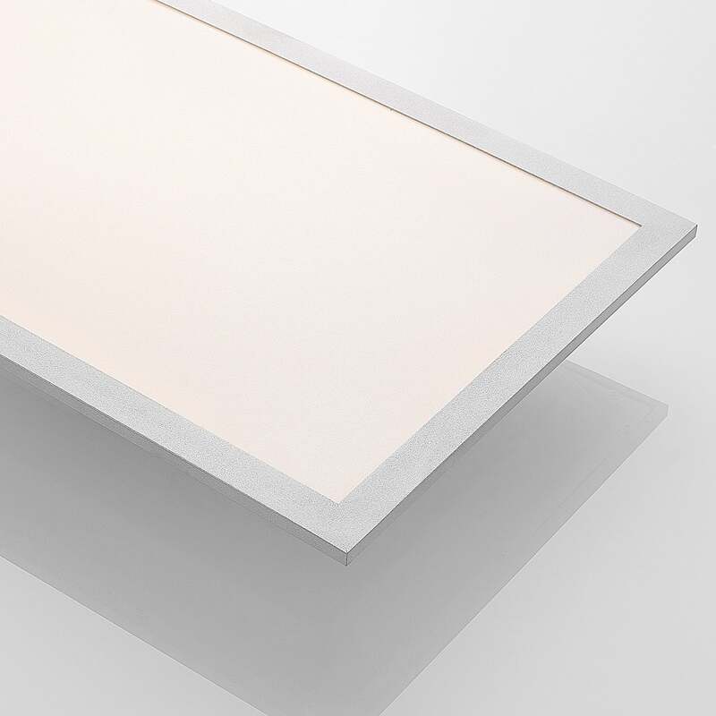Lindby LED-Panel Stenley dimmbar CCT 120x30cm silber weiß 36W 3000-6500K 3000lm - 4251096571585