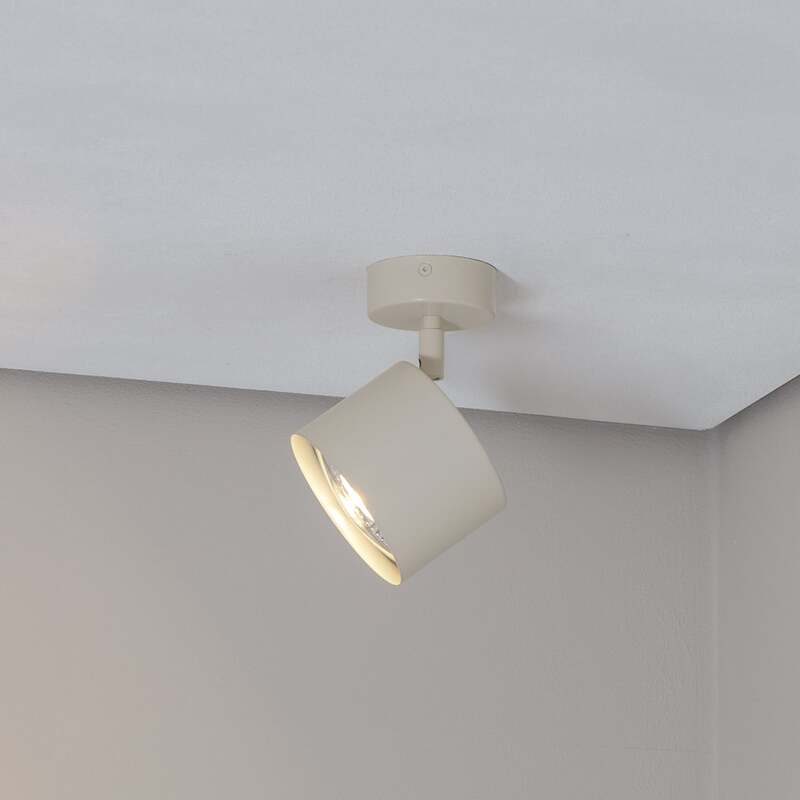 Deckenstrahler Chloe GU10 dimmbar creme Stahl 16cm verstellbar für Wohnräume - 5902553234930