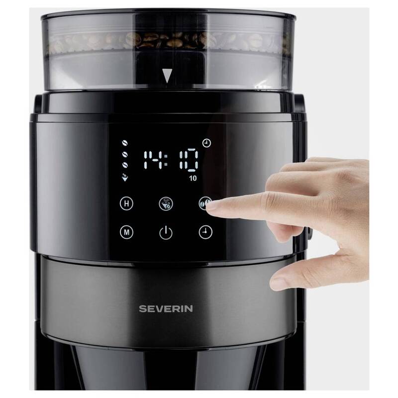 Severin Kaffeemaschine KA 4831 mit Mahlwerk und Thermokanne schwarz 900W - 4008146049156