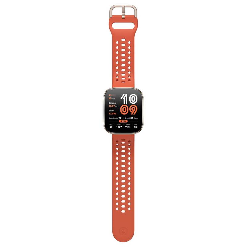 Amazfit Smartwatch Bip 6 Fitnessuhr GPS Rot 340mAh 5ATM wasserdicht leicht 27,4g - 6970100377859