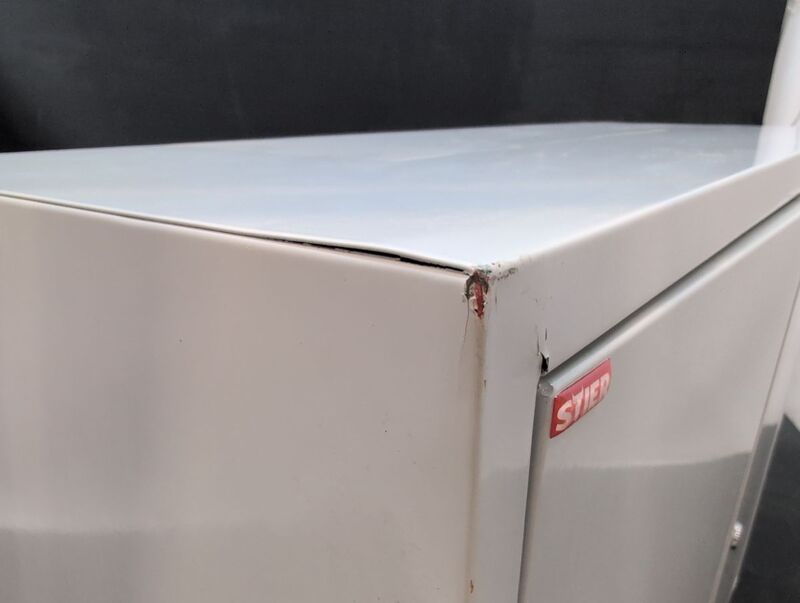 Stier Wandschrank Aufbewahrung grau platzsparend abschließbare Tür 60x80x30cm - 4251709645917