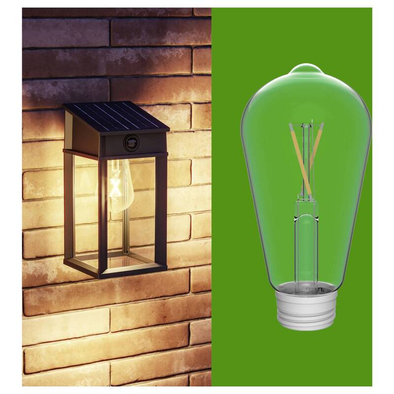 Philips Solar-Außenwandleuchte Geri mit Bewegungsmelder LED 3.2 W Schwarz - 8720169361829