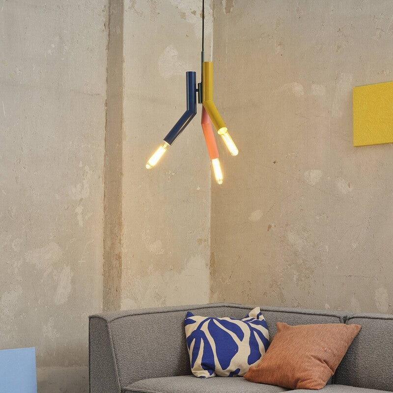 OSRAM Decor Straw Pendant Light, 3-bulb, Steel, Colourful, E27 - 4099854461552