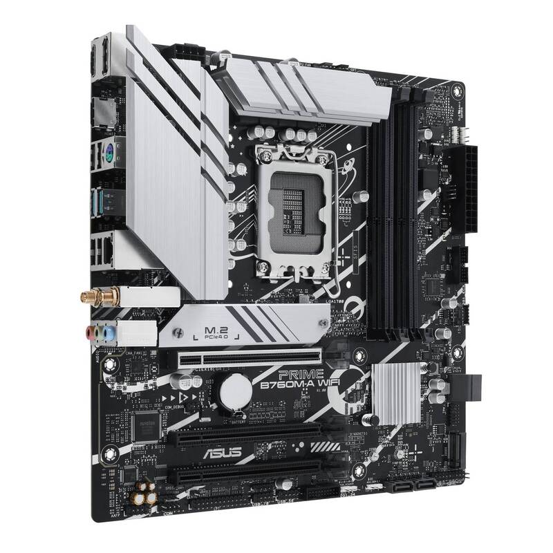 Asus Mainboard Micro-ATX PRIME B760M-A WIFI LGA 1700 Intel B760 128GB DDR5 - 4711387131435