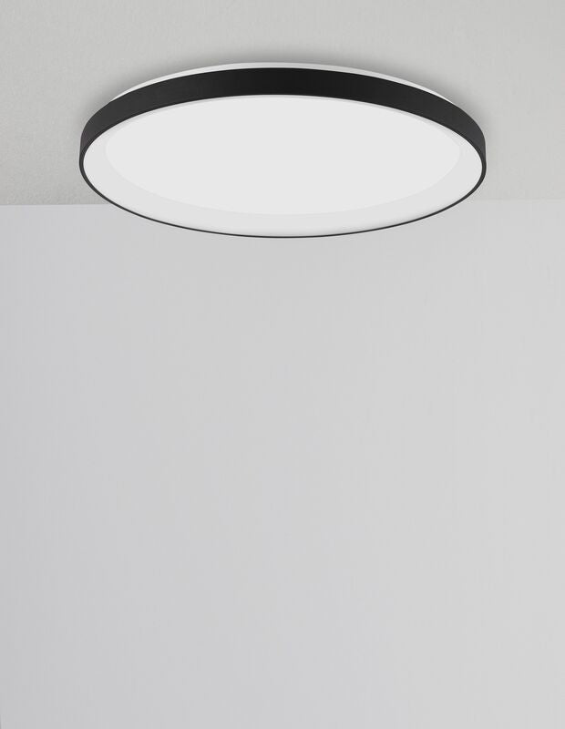 Nova Luce Deckenleuchte Deckenlampe PERTINO LED Lampe Schwarz Warmweiß dimmbar - 5212017428004