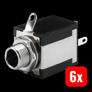 6x B-Ware Monacor Klinkenbuchse T-635S Audioanschluss Adapter für verschiedene