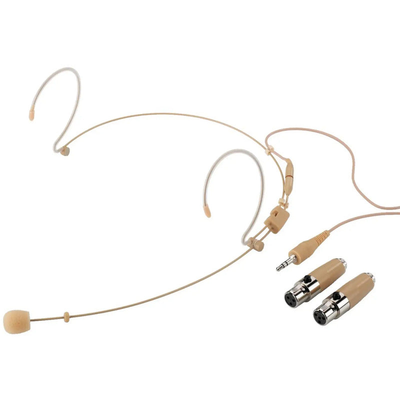 Monacor Gesangs-Mikrofon Headset HSE-152A/SK Kabelgebunden inkl. Windschutz - 4007754196788