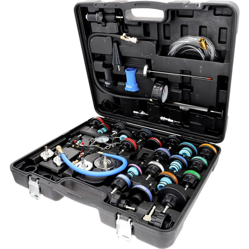 KS Tools Kühlsystem-Diagnose-Service-Satz 40-tlg 7000g Werkzeugset für Autos - 4069465008095