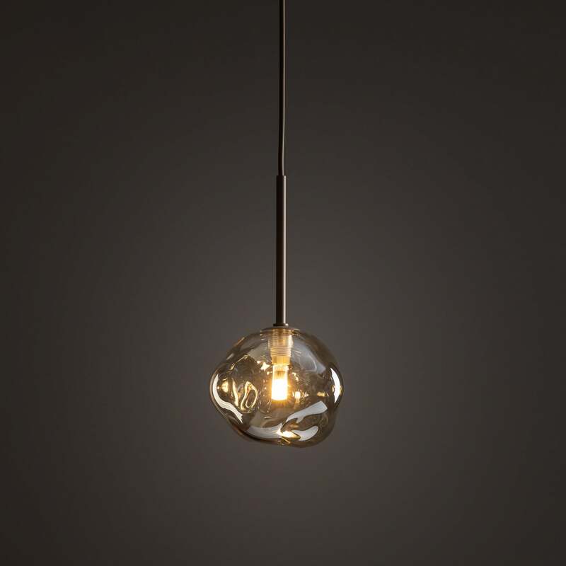 TK-Lighting Hängeleuchte Lava LED Pendelleuchte Lampe dimmbar sand Ø15cm - 5906135111060