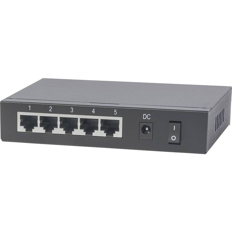 Intellinet Switch Netzwerkverteiler Gigabit PoE 5 Port 1 GBit/s PoE-Funktion - 0766623561082