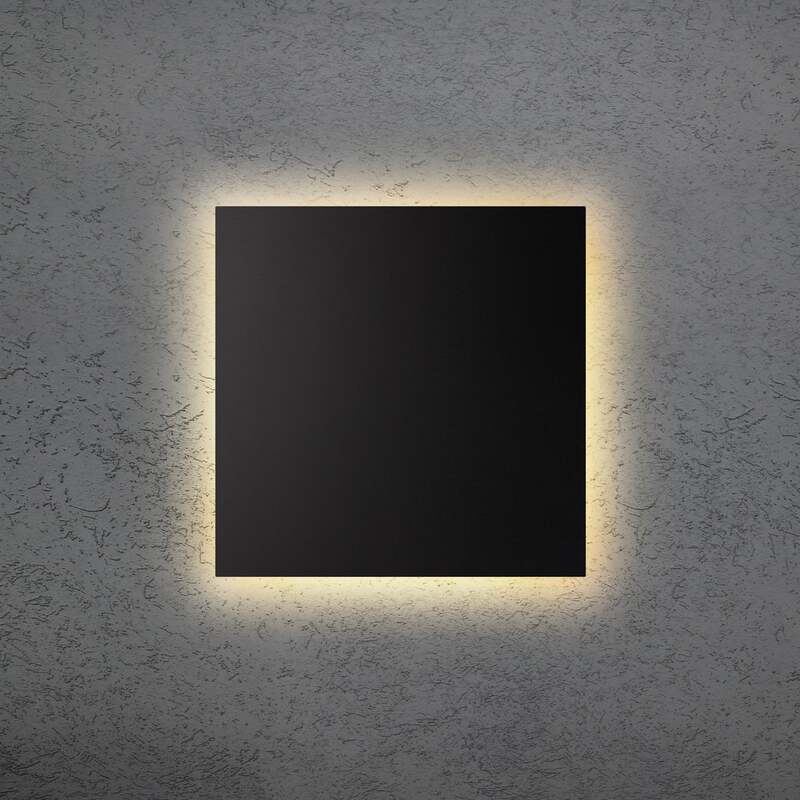 escale Wandleuchte Wandlampe LED BLADE Q schwarz Aluminium dimmbar 34cm warmweiß - 4011895518187