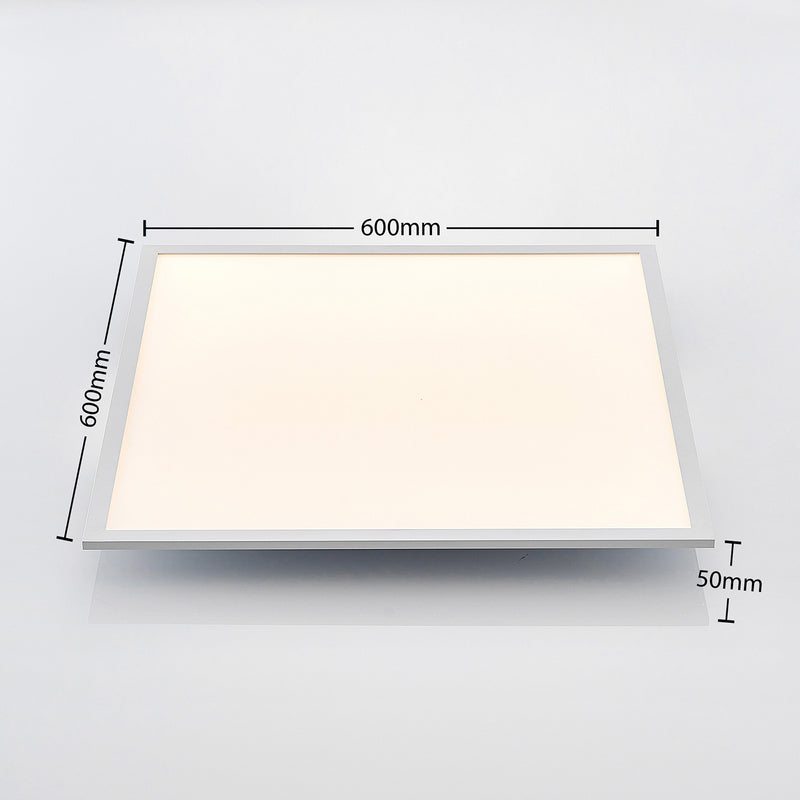 Lindby LED Panel Deckenleuchte Raumbeleuchtung Quais Aluminiumrahmen Weiß quadra - 4251096581584