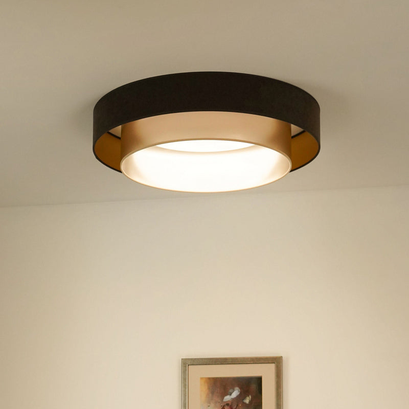 Luneta Deckenlampe Deckenleuchte LED Samt braun gold Fernbedienung dimmbar64 - 5905317606387