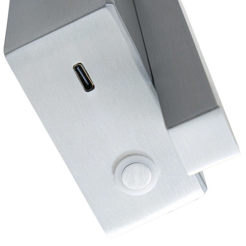 Lucande Steve LED Wall Light, Aluminium, 24 Cm, USB, Dimmable - 4255830905148