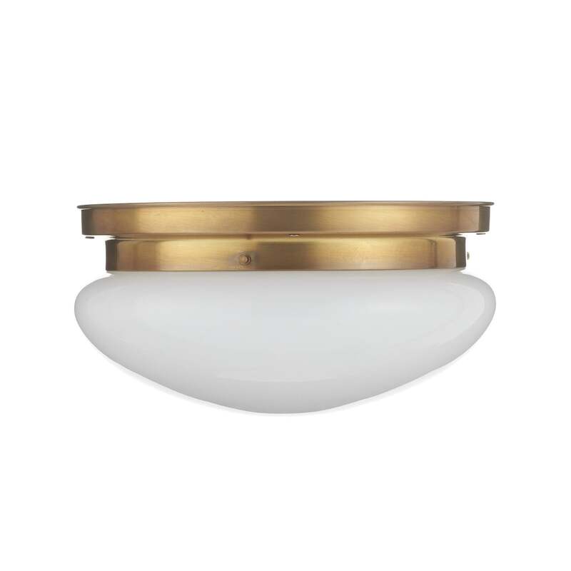 Berliner Messinglampen Deckenleuchte Harry LED Lampe dimmbar messing Ø30cm - 4043783504019