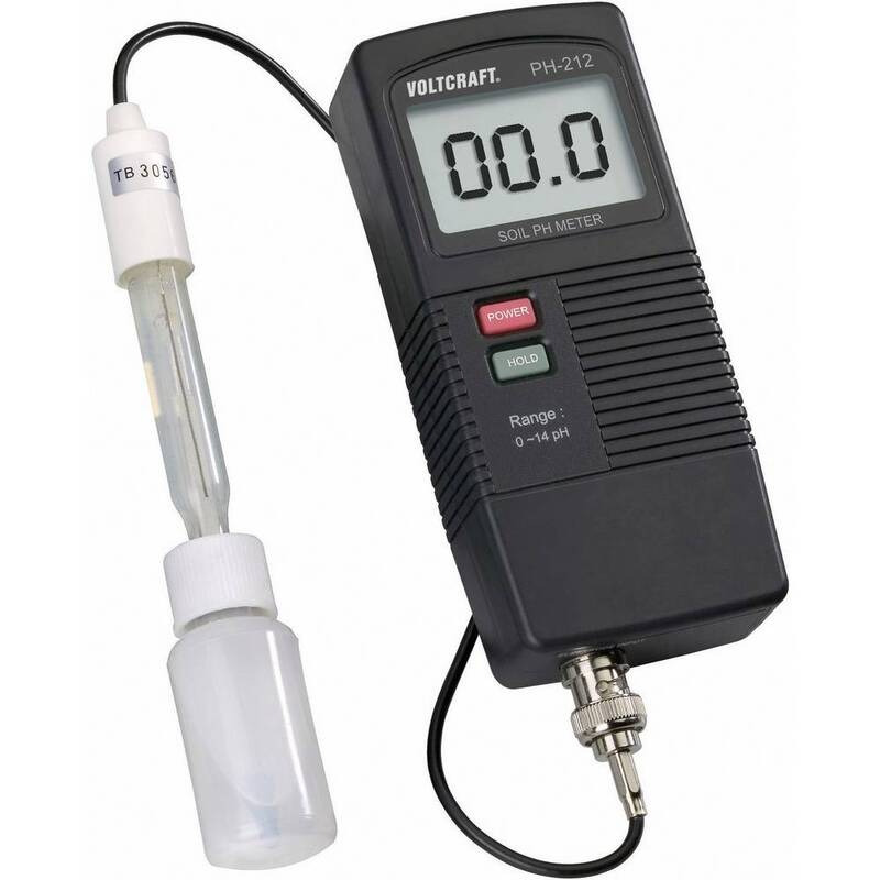 VOLTCRAFT Bodenanalyse Set Testgerät pH Wert Messgerät ISO Kalibriert PH-212 - 2050002770966