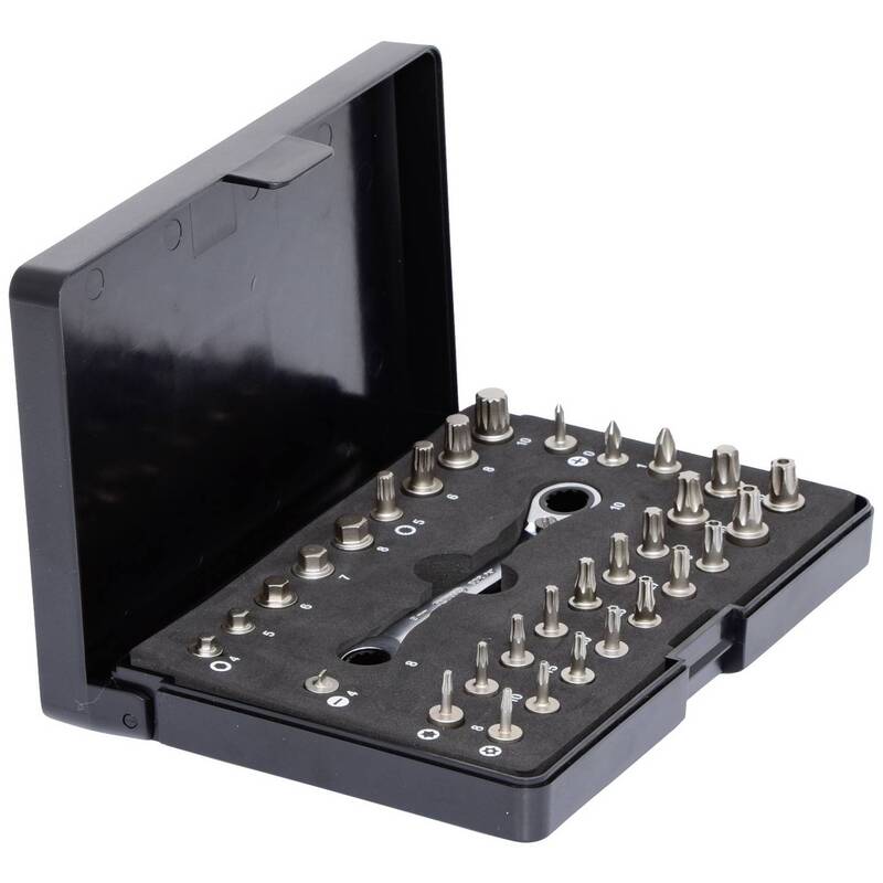 KS Tools Bit-Set Außen-Sechskant inkl. Ratsche Spezialstahl Werkzeugset 32 Teile - 4042146092484