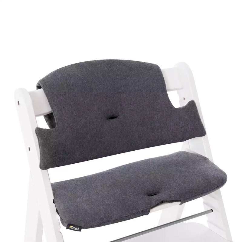 Hauck Sitzverkleinerer Hochstuhlauflage Alpha Select Jersey Charcoal 2-teilig - 4007923667033