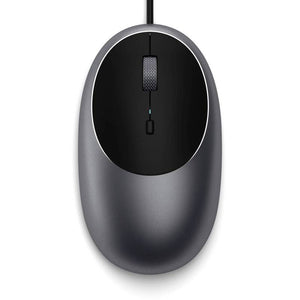 B-Ware Satechi C1 Maus Kabelgebunden Infrarot 3200 dpi Beleuchtet Ergonomisch Anthrazit