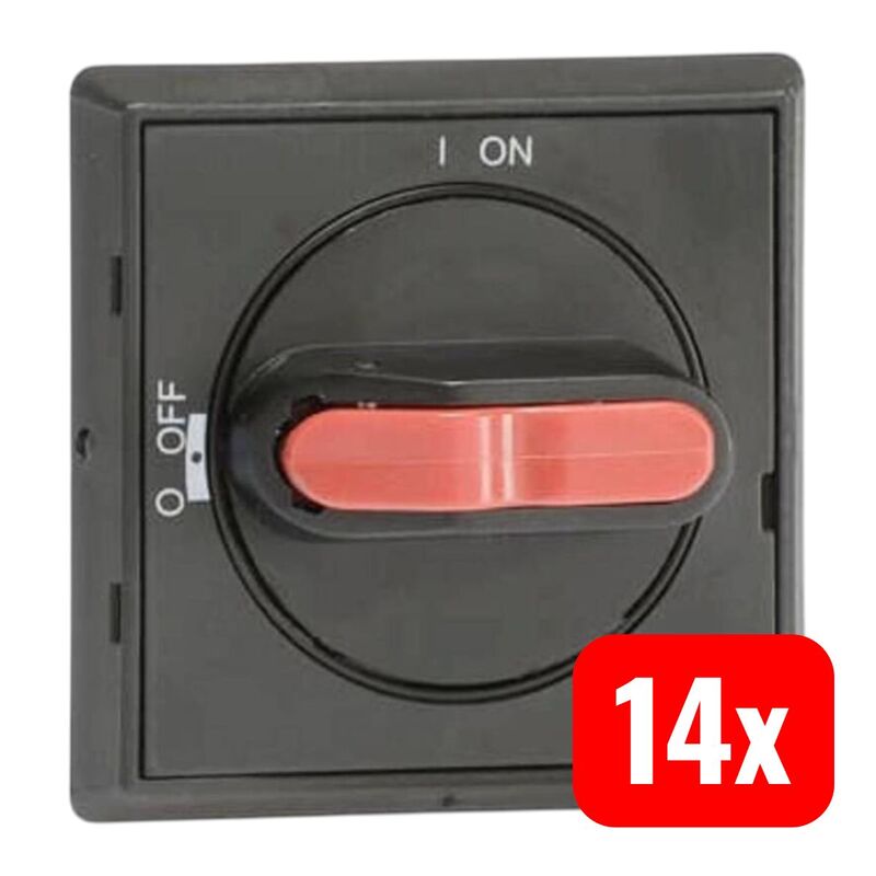 ABB Selektorgriff schwarz Türmontage Schnappbefestigung IP65 Wellen-Ø 6mm - 6417019411651