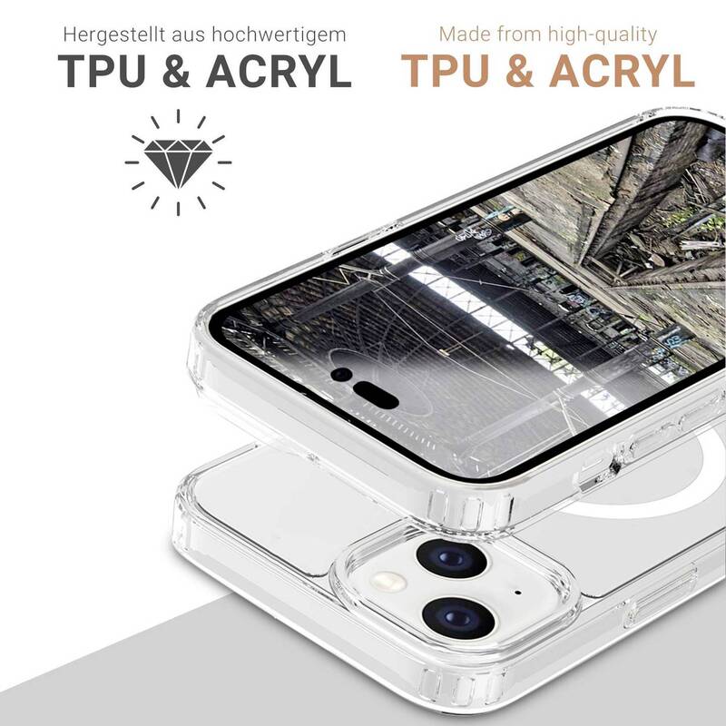 Backcover Hülle Case JT Berlin iPhone 13 Transparent MagSafe Pankow Clear - 4260464229195
