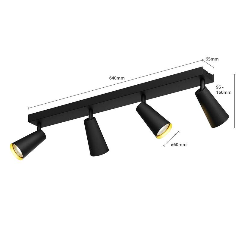 Lucande Angelina Deckenlampe Wohnzimmerlampe Deckenstrahler Deckenlampe GU10 - 4251096569841