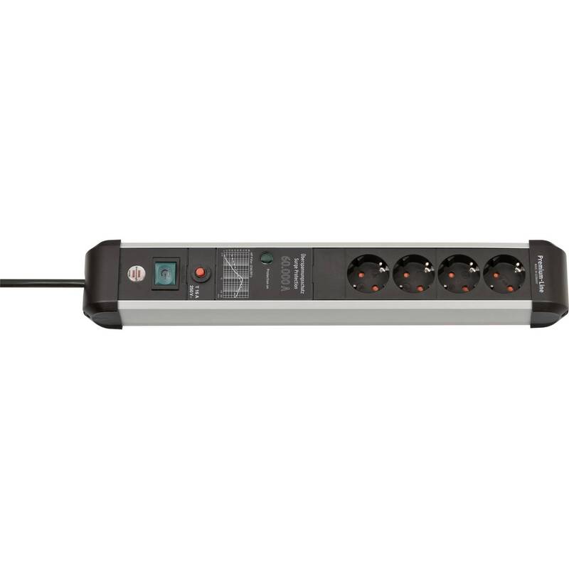 Brennenstuhl Premium-Protect-Line Überspannungsschutz-Steckdosenleiste 4-fach 3m - 4007123677085