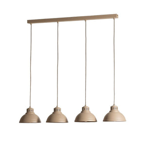 B-Ware Sven Hängeleuchte Pendelleuchte Deckenleuchte 4-flammig beige Stahl Lampe Spot