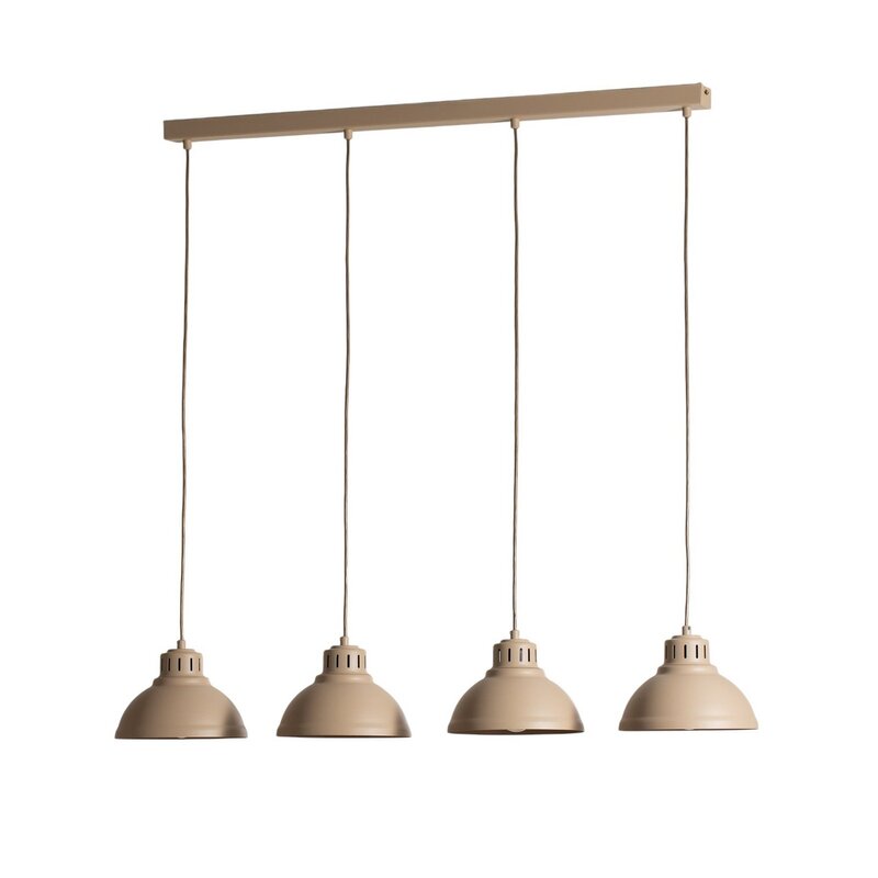 Sven Hängeleuchte Pendelleuchte Deckenleuchte 4-flammig beige Stahl Lampe Spot - 5907565988932