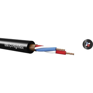 B-Ware Kabeltronik Mikrofonkabel Audiokabel Mik-D-Classic Schwarz 2 x 0.22mm² 100m