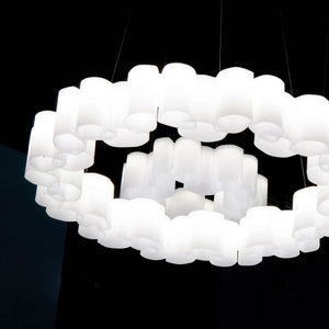 B-Ware Stilnovo Pendelleuchte Hängeleuchte Honey LED dimmbar Lampe Leuchte weiß Ø58cm