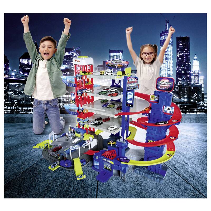 Majorette Parkgarage Parkhaus Super Chase Center Set Spielgarage Modellauto - 3467452077191