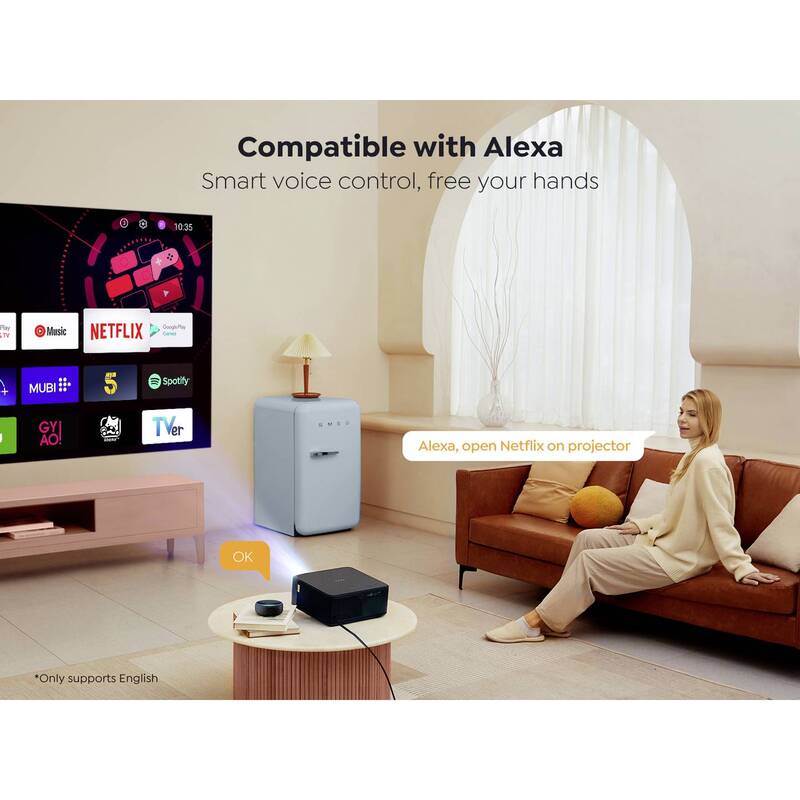 Yaber K2S 1080P Projektor 800 ANSI-Lumen 4K Unterstützung JBL Lautsprecher - 6975710733057