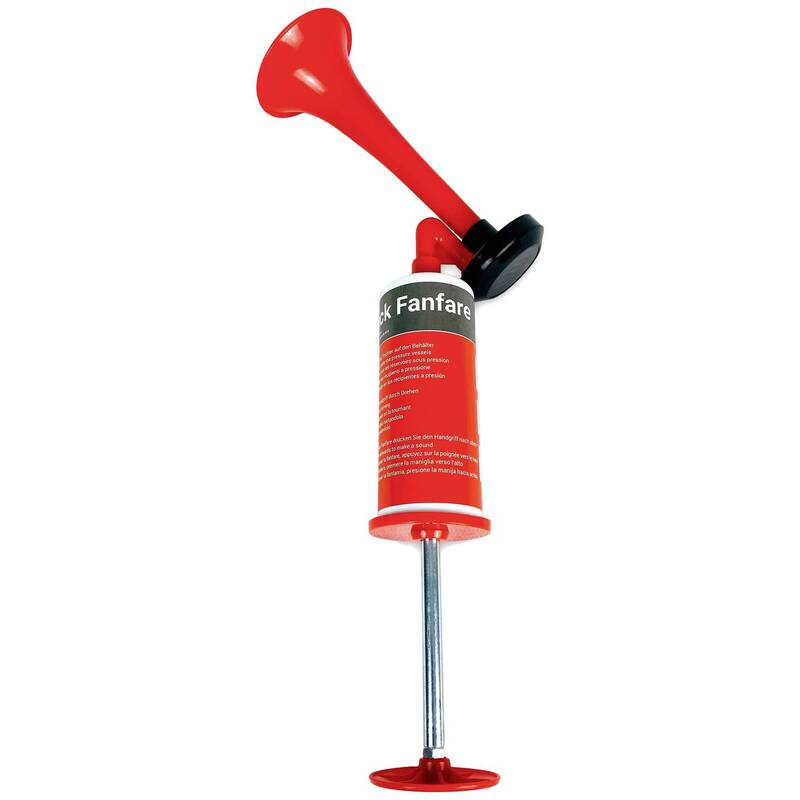 HP Autozubehör 10821 Luftdruck-Fanfare 115dB Hupe Horn Signalhorn Rot 7 STÜCK - 4007928108210