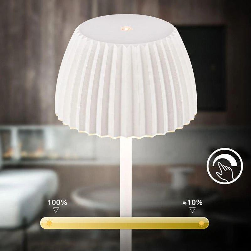 Briloner Stehlampe LED dimmbar Akku Leuchte kabellos für Wohnzimmer weiß 124cm - 4002707482581