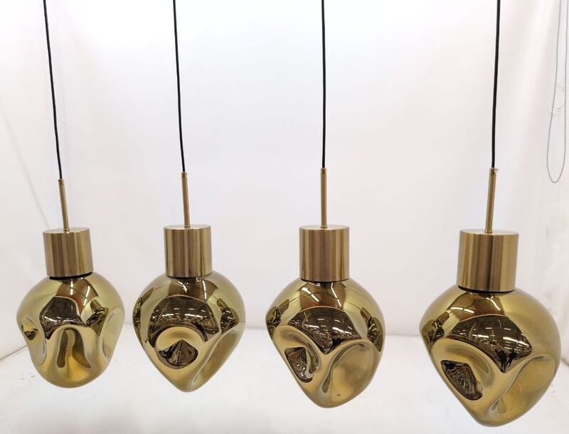KARE Hängeleuchte Supernova LED Pendelleuchte dimmbar amber 110x25cm E27 40W - 4025621564249