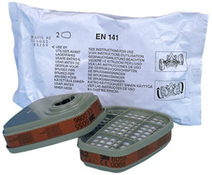 B-Ware 3M Gas- und Kombifilter 6055 A2 Partikelfilter 8 Stück Bajonett-Klick