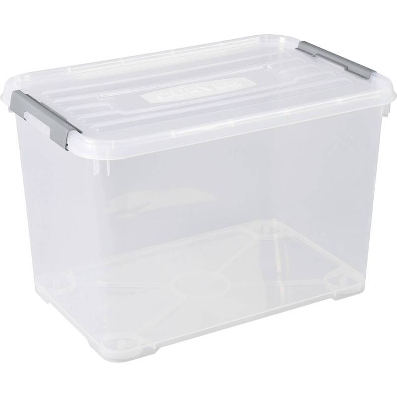 Curver Kunststoffbox Aufbewahrungsbox HANDY geschlossen 65l transparent - 5412006784474