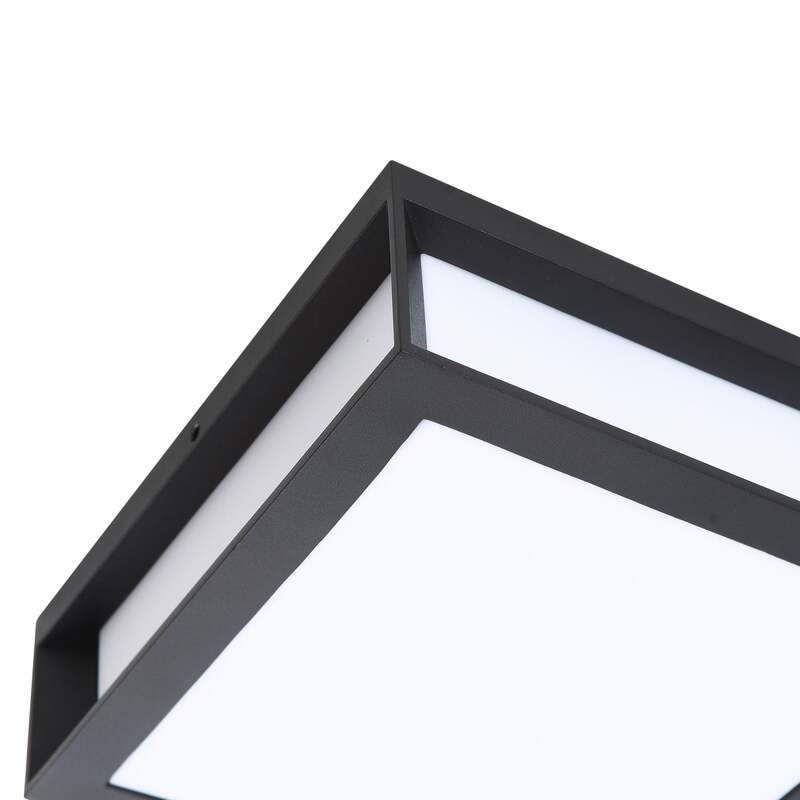 Lindby Außenwandleuchte Sivana LED Wandleuchte Gartenlampe dimmbar schwarz 26 cm - 4251911786828