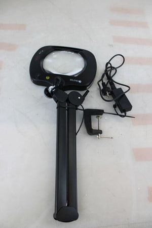 B-Ware LED Lupenleuchte Lupe Leuchte 2.25x Kaltweiss dimmbar Tischklemme 1100lm ESDsich