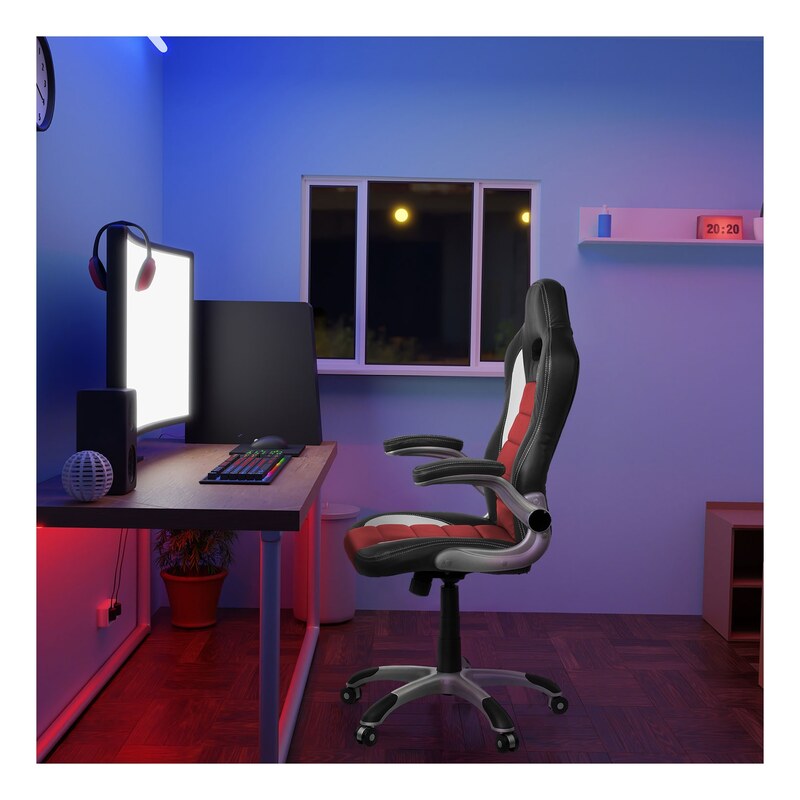 hjh OFFICE Gaming Stuhl Bürosessel Chefsessel Sessel Stuhl rot schwarz984 - 4251084642631