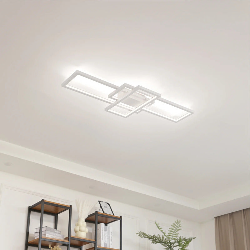Lindby Deckenleuchte Decklampe LED Poppy Dimmfunktion Aluminium weiss warmwe28 - 4251096564396