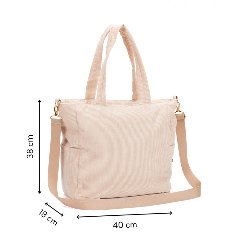 Little One Wickeltasche Tasche Baby Wickeltasche Cord Flaschenwärmer Unterlage - 2000585549619