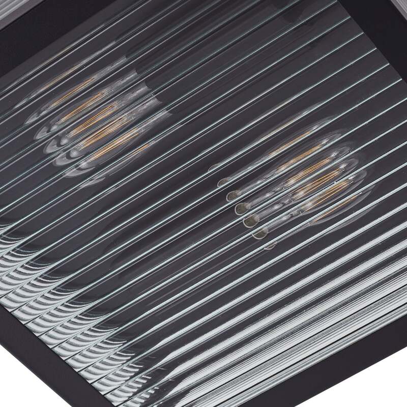 Lindby Außendeckenleuchte Bolgar LED Gartenleuchte dimmbar schwarz 29x29cm - 4251911798296