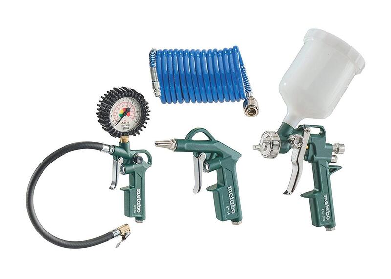 Metabo LPZ 4 Set Druckluft-Werkzeugset 4 teilig Grün Schwarz Blau - 4007430246332